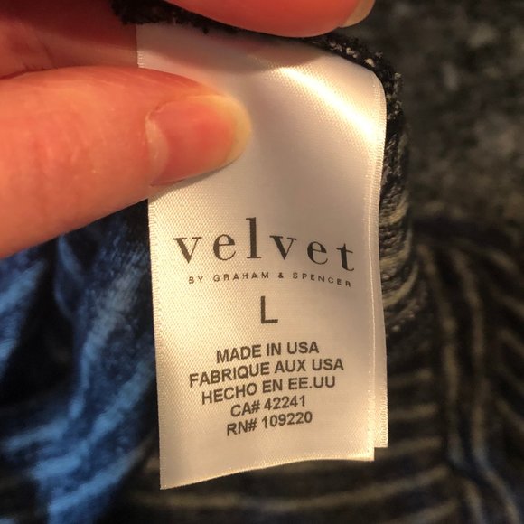 Velvet by Graham & Spencer Long Sleeve Striped Top - Picture 5 of 6